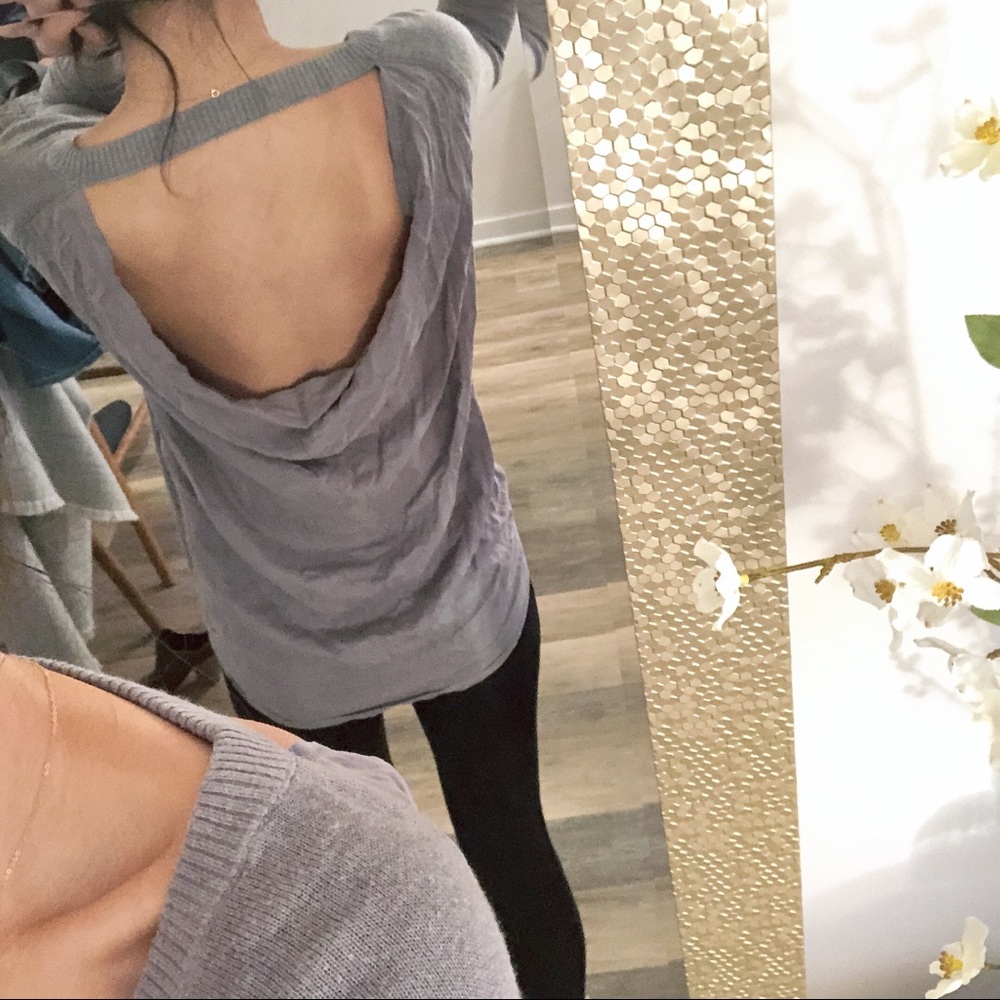 Lululemon Gray Long Sleeve Top Sz 4 🌸